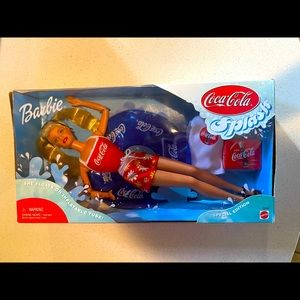 Mattel Barbie Coca Cola Splash Doll 1999 Mint Cond